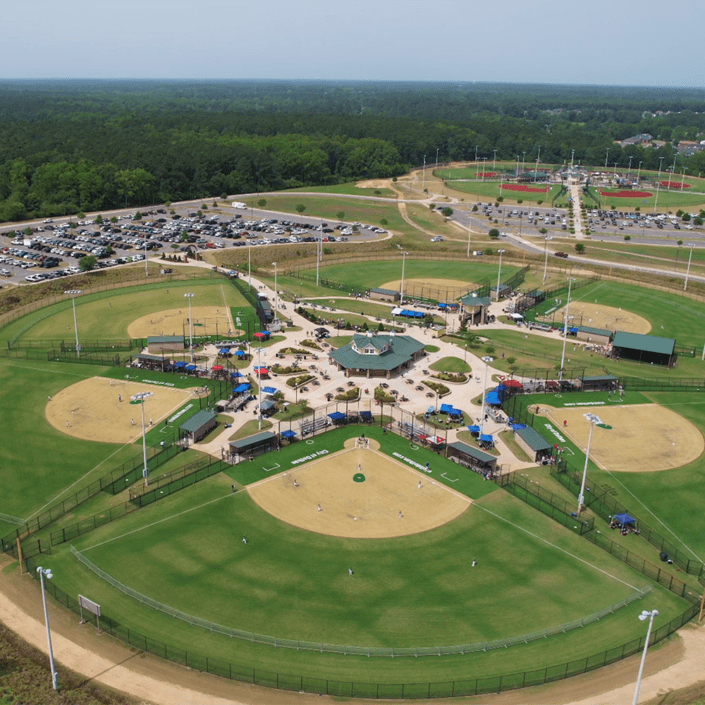 James Oates Baseball Softball Park Dothan Sports Alabama venue competition tournament games double header diamond field dirt grass base home plate dugout stands seating concessions umpires complex